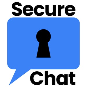 Secure Chat Verticle Logos
