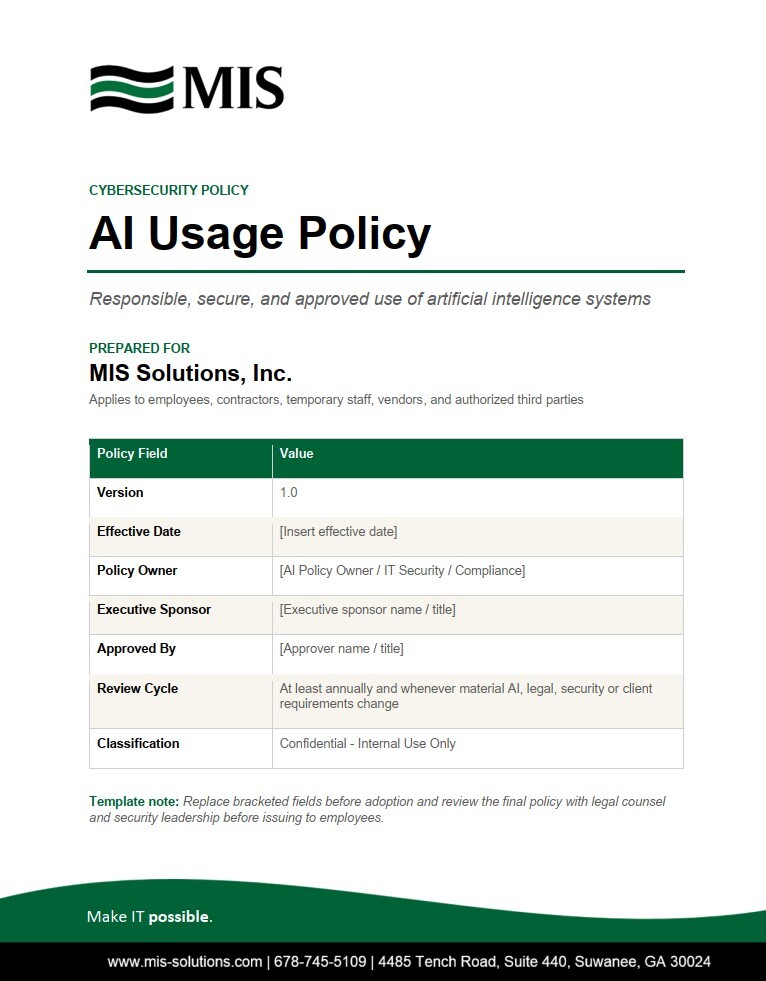 Usage policy thumb